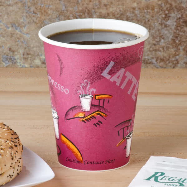 Vaso de papel bebida caliente 12 oz SOLO - El Cono